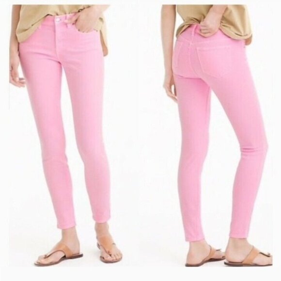 J. Crew Denim - J.Crew bubblegum pink tooth pick skinny jeans size 29